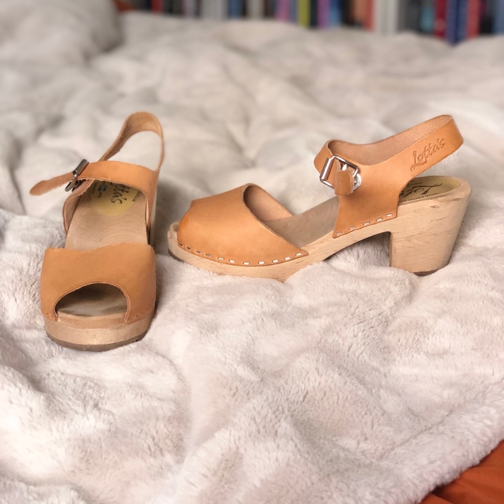 Lotta’s Highwood Open Toe Clogs